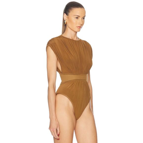 ZIMMERMANN Illuminate Bodysuit in Khaki Zimmerman 0 (XS) $595 - Picture 2 of 9